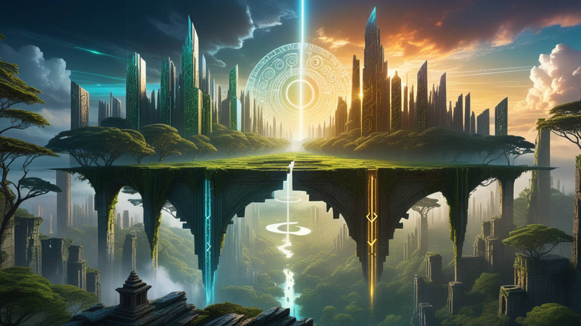 Interwoven Realms: Fusion of Parallel Worlds by Krishna200100 on DeviantArt