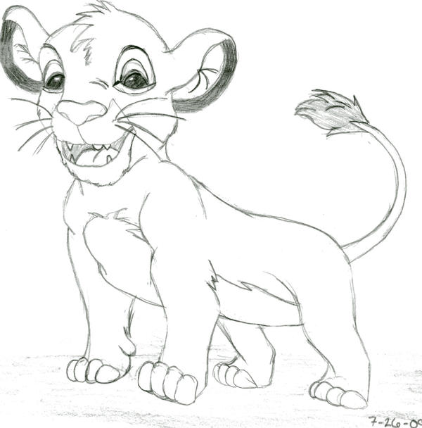 Simba Rysunek Simba Drawing by lrgirl012 on DeviantArt