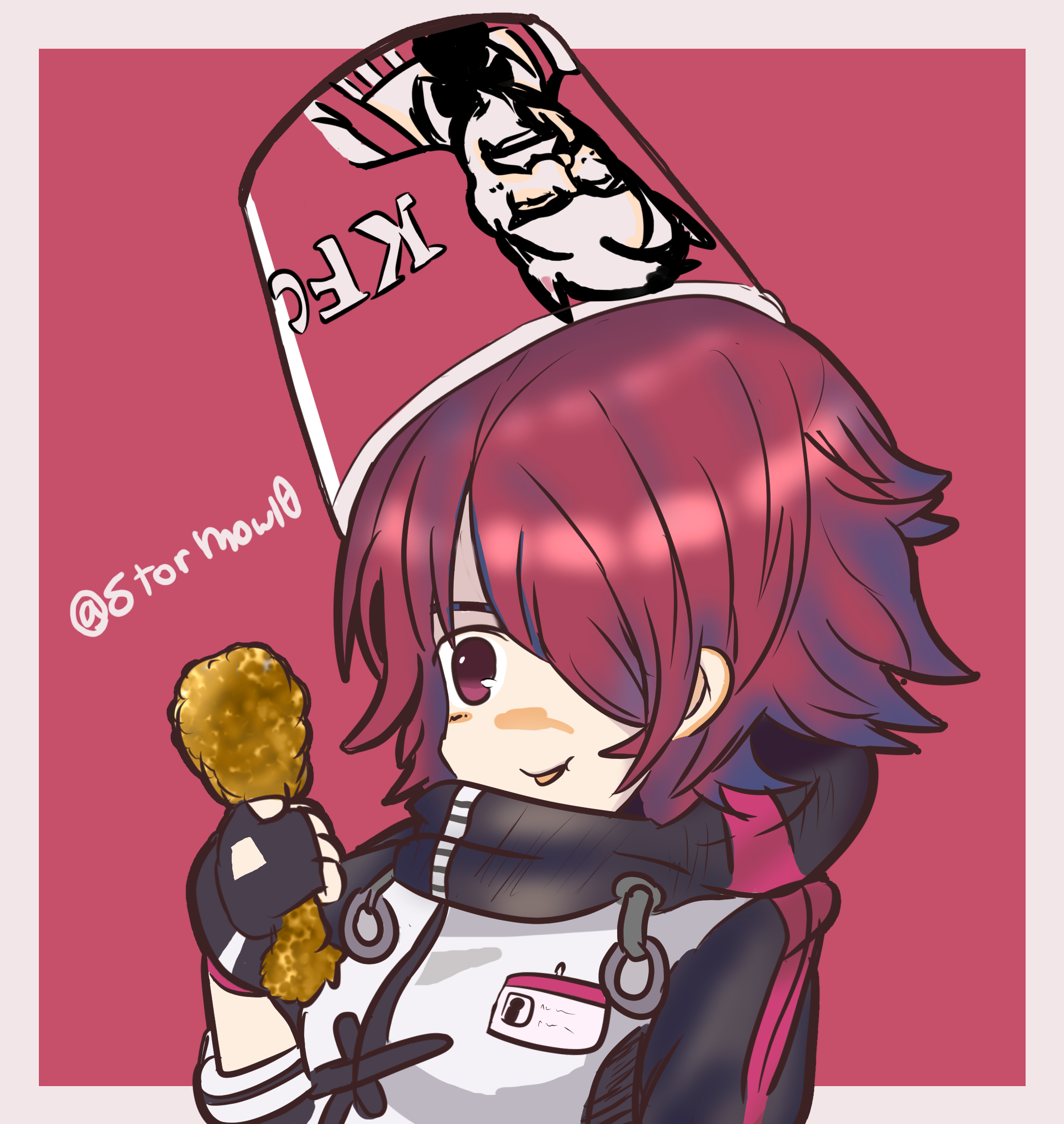 COMM: Exusiai Chibi (Arknights)