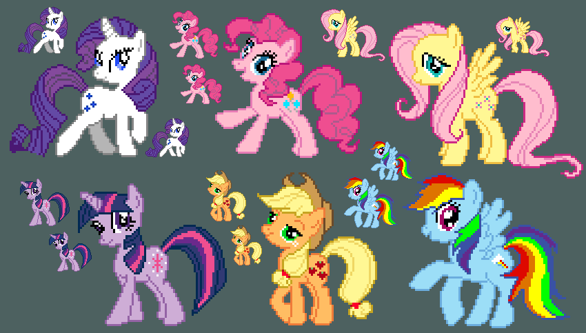 Mlp Sprite Rd MLP FIM Sprites by CindersDesigns on DeviantArt