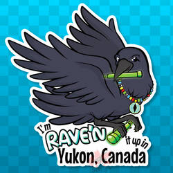 Sticker - Yukon Raven