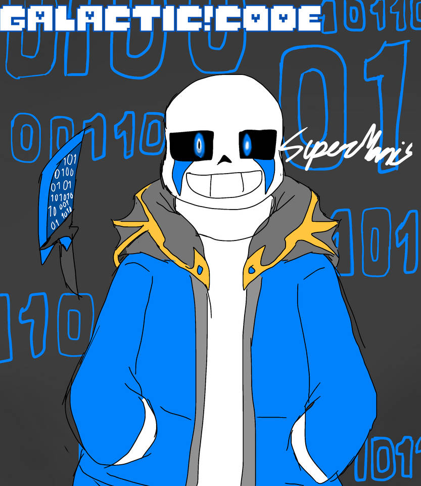 Galactic!Code Sans by JohnnyBoi10100 on DeviantArt