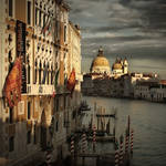 Blick auf die Santa Maria della Salute by Bildmalerin