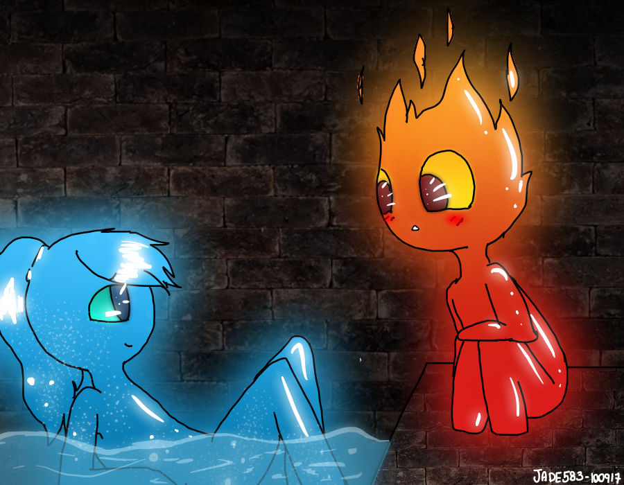 fire boy and water girl by nightcorehead on DeviantArt