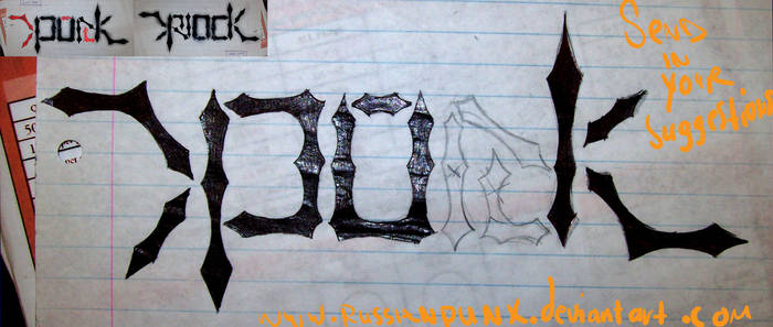 PunkRock Ambigram unfinished