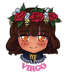 Chibi Zodiac - Virgo sticker