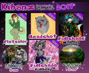 Kibanz .:Prices List Commission:. COMMISSION OPEN