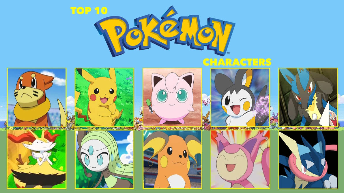 My Top 10 Pokemon Characters by SharonLover08 on DeviantArt