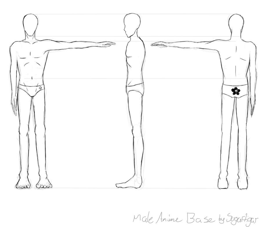 Body Base Square Male Body Base by sugartigar on DeviantArt