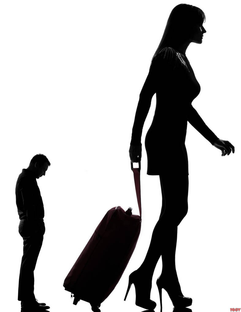 Leaving Her Shrinking Husband by iggy62 on DeviantArt