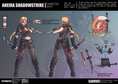-- Character Sheet -- Aneira Shadowstrike