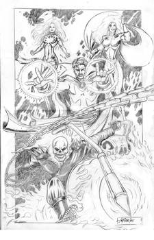 Marvel Heroes pencils