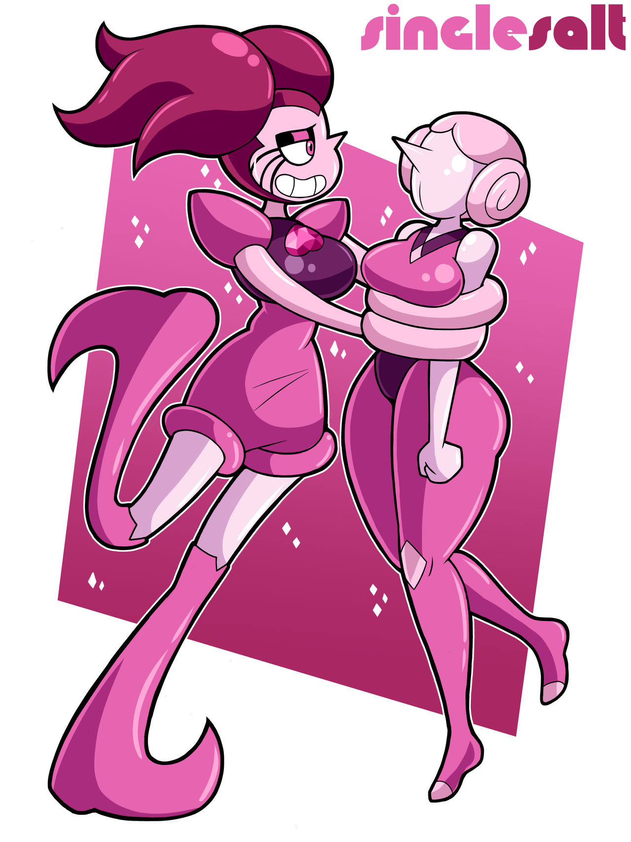 Pink 4 Deviantart Pink Diamond Authority Drone: Pink and Spinel by SingleSalt on DeviantArt
