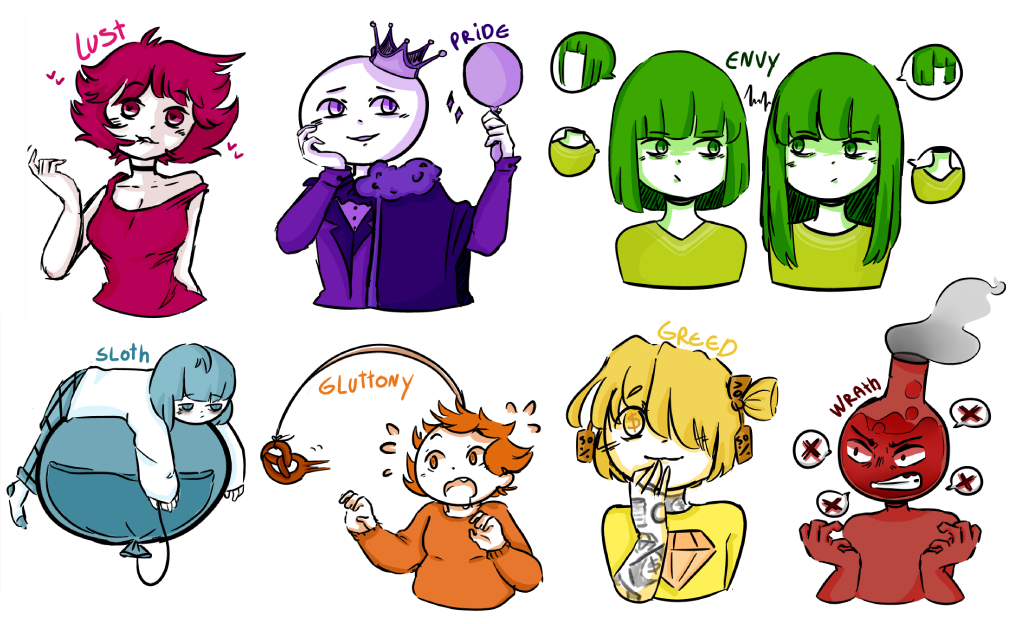 Seven deadly sins by paIomita on DeviantArt