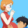 amourshipping belly kiss HD
