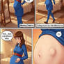 Violet Beauregard's pregnancy comic