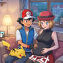 Home life. Ash and Serena Pregnant