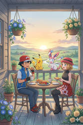 Amourshipping porch side evening