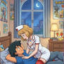 Nurse Serena tends to Ash