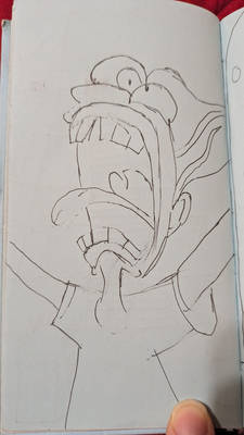inktober day 7 2026 Panic