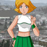 Clover in Cheerleader uniform