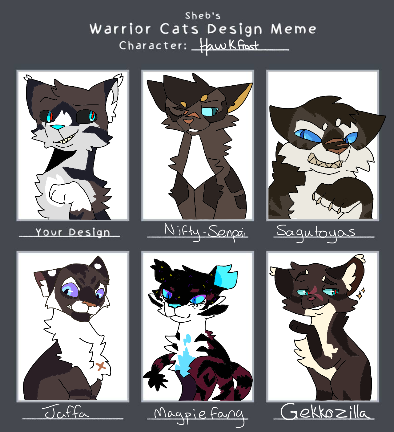 My favorite warrior cats Meme by UnknownRussainRat on DeviantArt