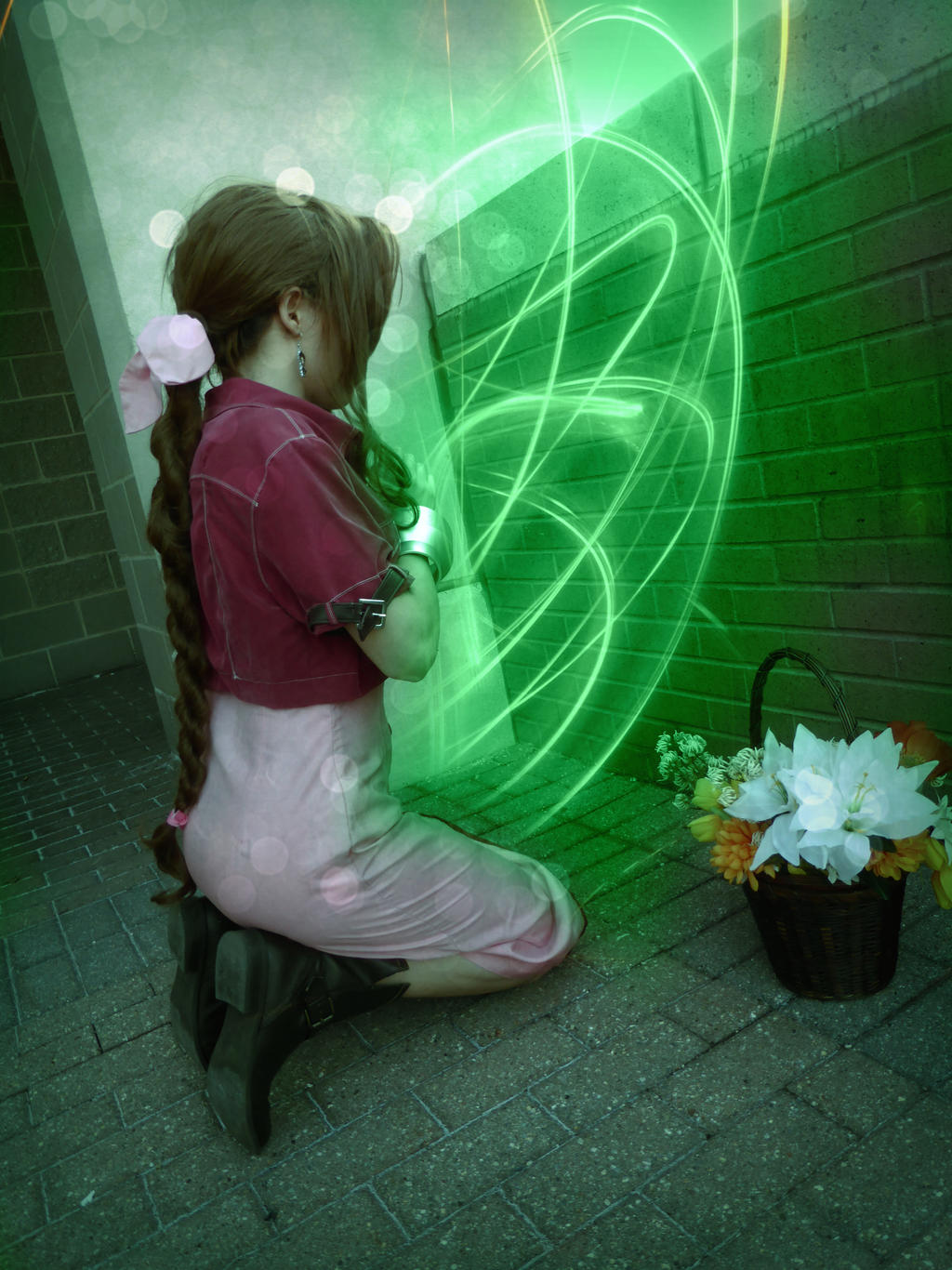 Aeris Gainsborough Pray by BloodKaika on DeviantArt