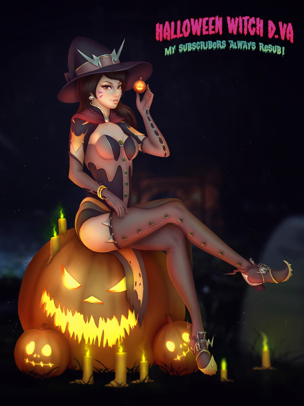 Halloween witch D.va