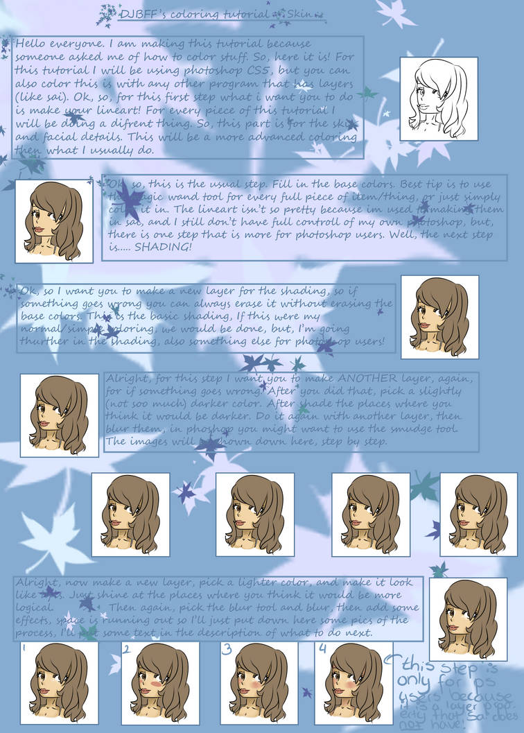 Coloring tutorial 1 - skin by DJBFF on DeviantArt
