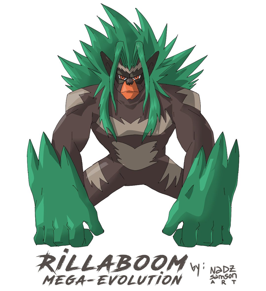 RillaBoom Megavolution by rsam on DeviantArt