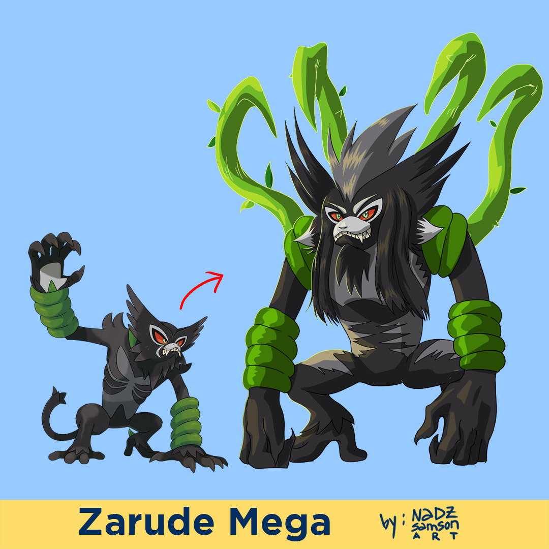 The Mythical Pokemon Zarude Mega Evolution Form by rsam on DeviantArt