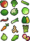 Pixel Fruit and Veggies
