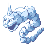 Pixel-Art of the (sadly not shiny) Crystal Onix