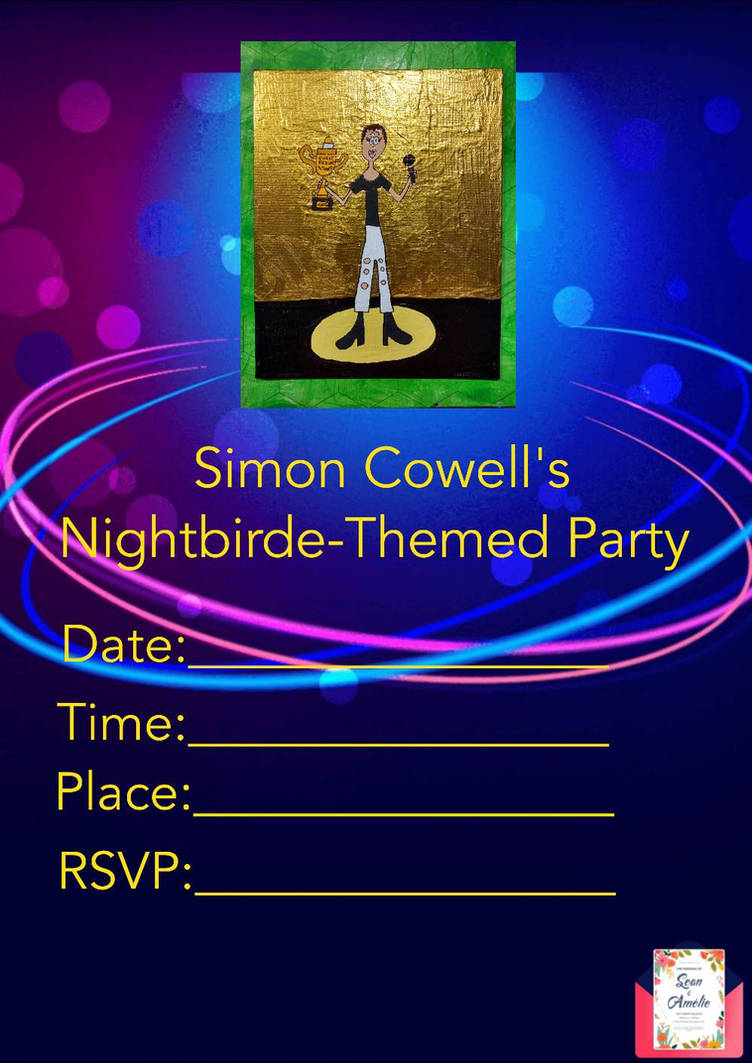 Simon The Rabbit Invitation Simon Cowell's Nightbirde-Themed Party Invitation by d00mshr00m on ...