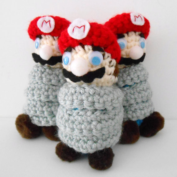 Super Mario Galaxy: Spring Mario Plushies by MadameWario on DeviantArt