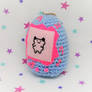 Mametchi Blue Clock Tamagotchi Egg Amigurumi