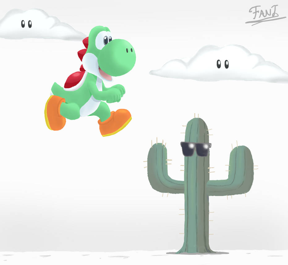 Yoshi desert race by FantDrawings on DeviantArt