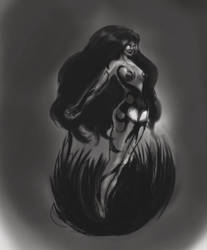 Character Project Sketch 2- Dark Goddess