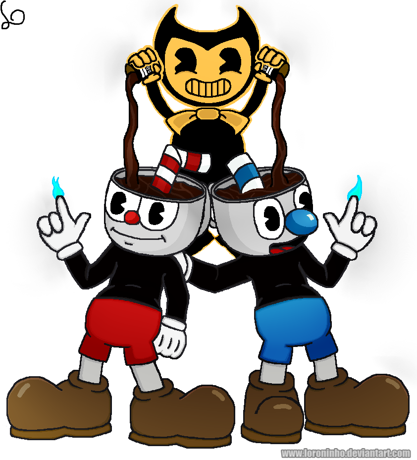 Cuphead and Mugman by Redpanda2608 on DeviantArt