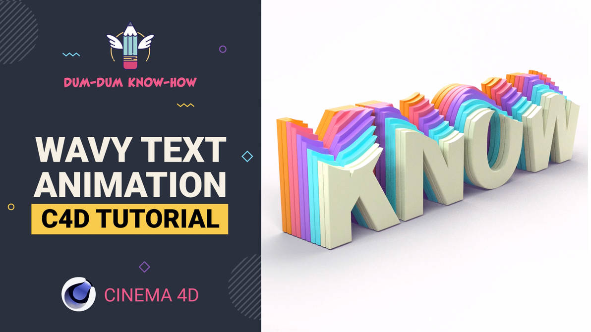 Wave Text Animation | Cinema 4D Tutorial by dumdumknowhow on DeviantArt