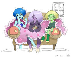 casual gems on the couch