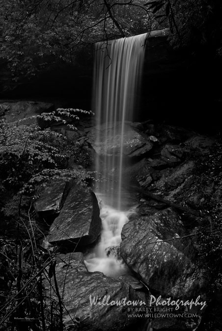 Van Hook Falls - BW