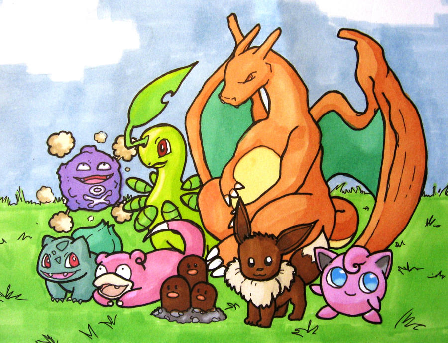 POKEMON coloured by sporkweilder on DeviantArt