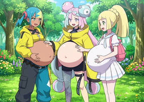 Pregnant Canari Iono and Lillie