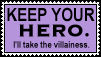 No Heroes - Villainess by Scarecrow--Stamps