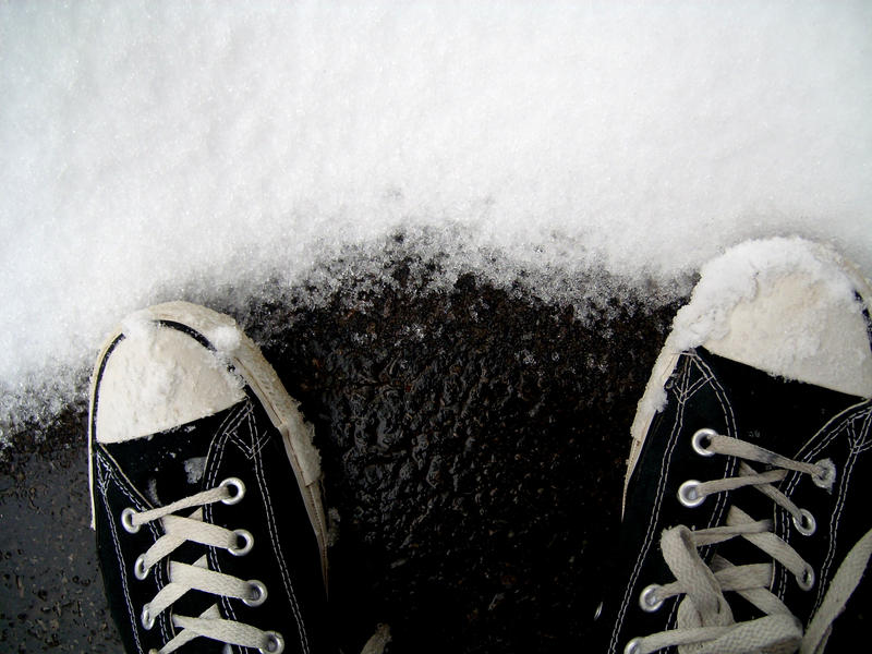 chucks and snow