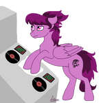 Commission - Cleaning up the DJ desk by Elena-Naqua