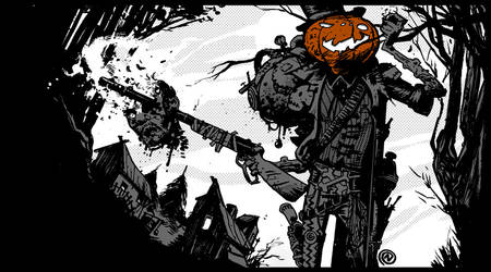 Gunslinger Pumpkin by ChristianNauck