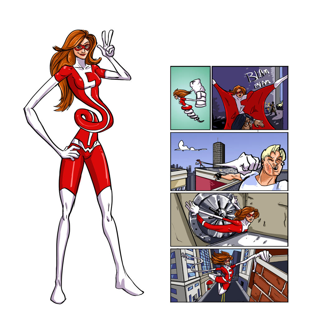 Elastic Female Elasti-Woman by First-Second on DeviantArt