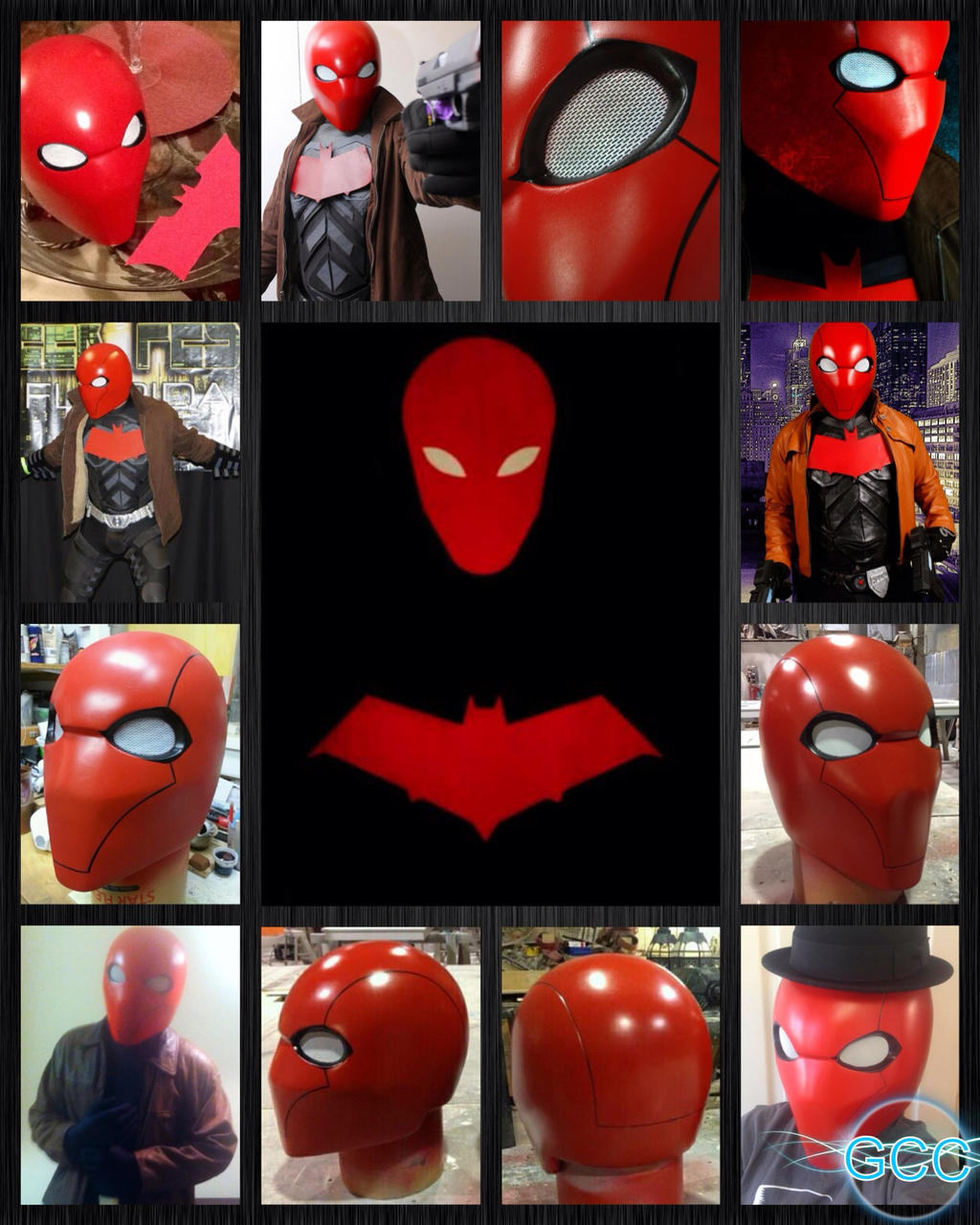 GCC RED HOOD HELMETS